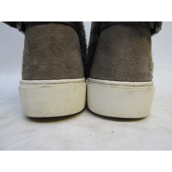 UGG Womens Size 6 Gray Suede Buckle Winter Boots - Picture 8 of 11